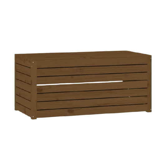 Banc de rangement en bois avec designs en lattes pour intérieur - 120 x 60 x 45