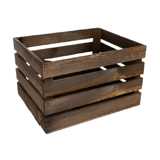 Panier de rangement en bois - pour organisation domestique - 40 x 30 x 25