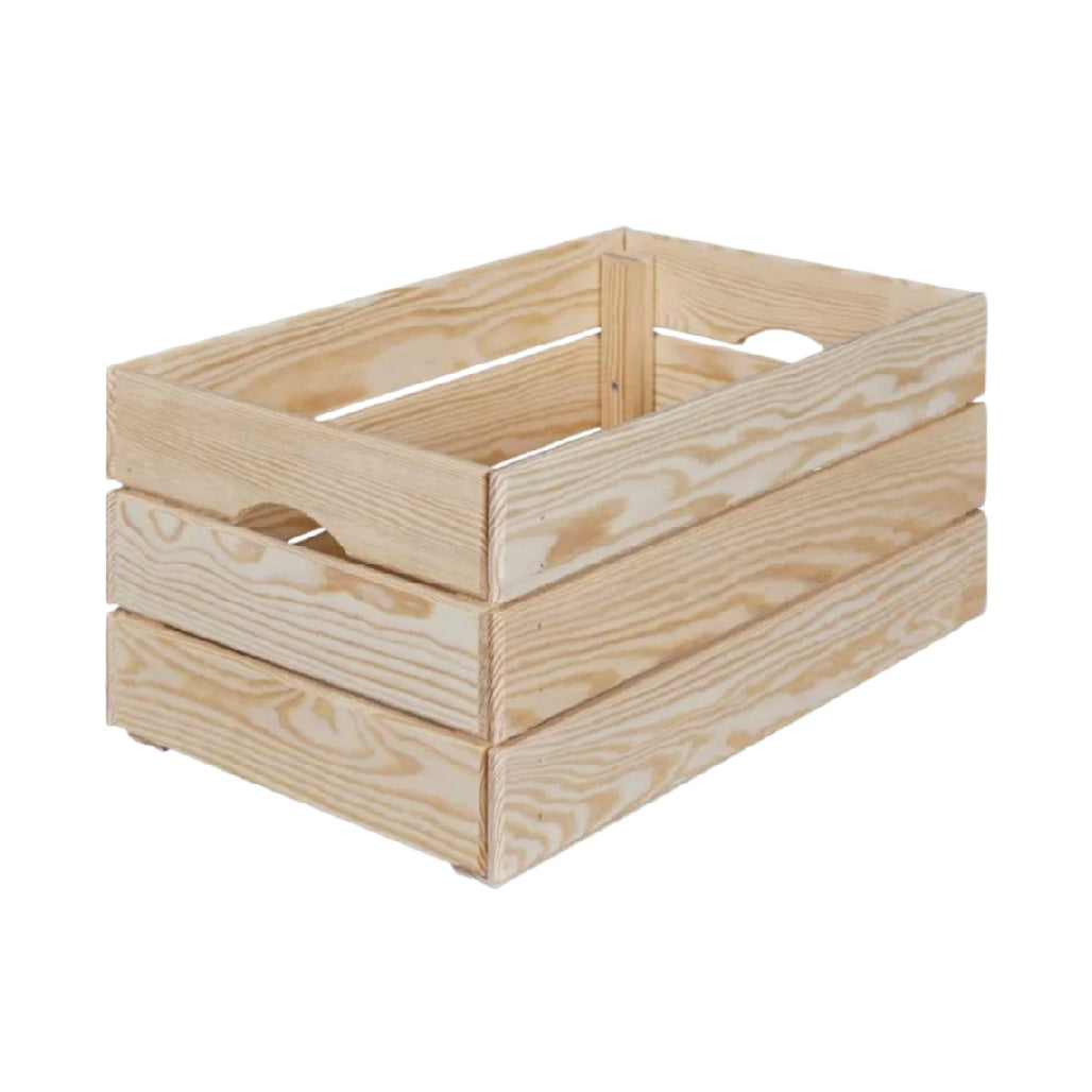 Caisse de rangement en bois pour maison ou bureau - 40 x 30 x 15